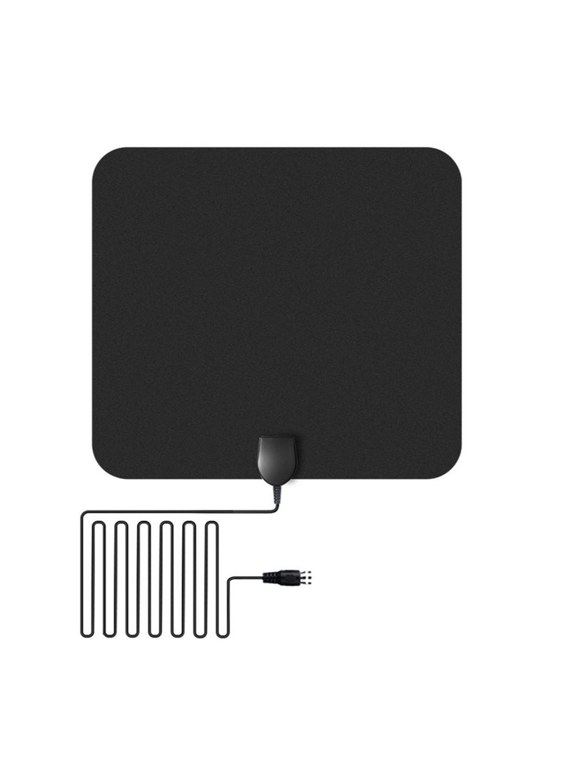 8K 4K Digital TV Antenna 500 Miles Booster DVB-T Aerial HD Flat Indoor Active 25DBi High Gain VHF UH F TV Box - Image 1