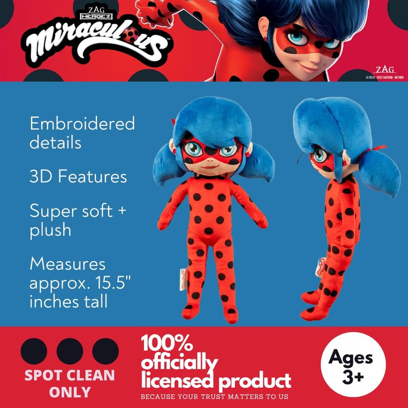 Franco Kids Miraculous Ladybug Bedding Super Soft Plush Decorative Throw Pillow, (Officially Licensed Product) - Image 3