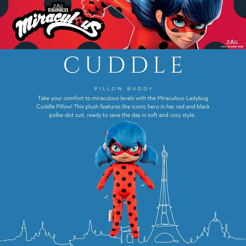 Franco Kids Miraculous Ladybug Bedding Super Soft Plush Decorative Throw Pillow, (Officially Licensed Product) - Image 2