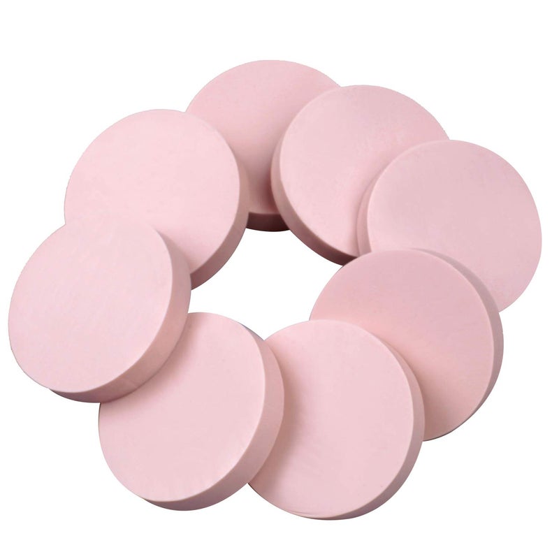 8 Pcs 2x2 Pink Rubber Carving Blocks for Stamp Soft Rubber Crafts Soft and Easy to Carve Round
