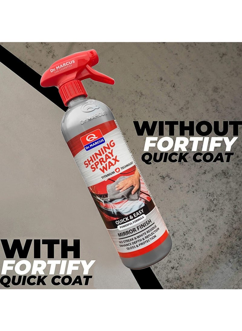 Dr.MARCUS Titanium Car Paint Care Spray Wax Quick & Easy Mirror Finish, Suitable For All Types Of Cars 750ml  - Image 4