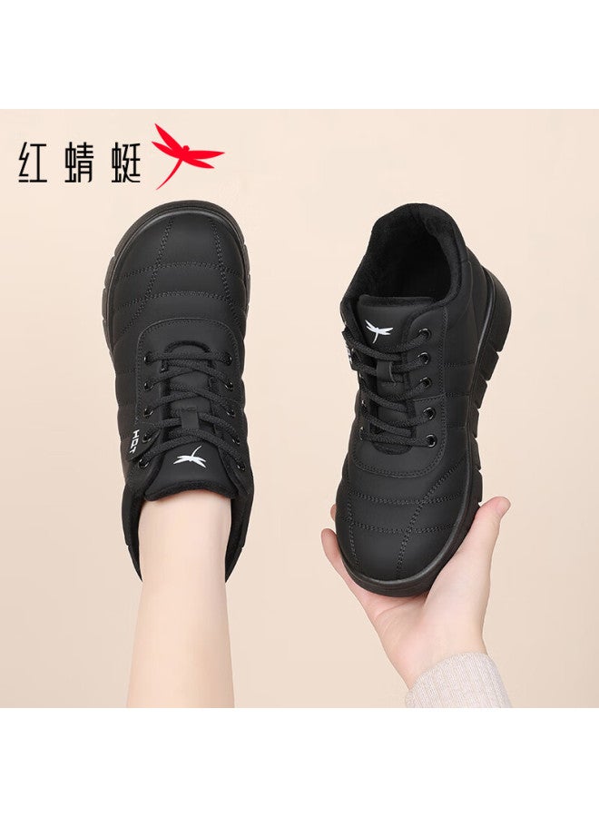 Red Dragonfly Women's Casual Shoes Comfortable Mom Shoes Women's Sneakers Soft Sole Sports Shoes Black Wxb343921g Size 37