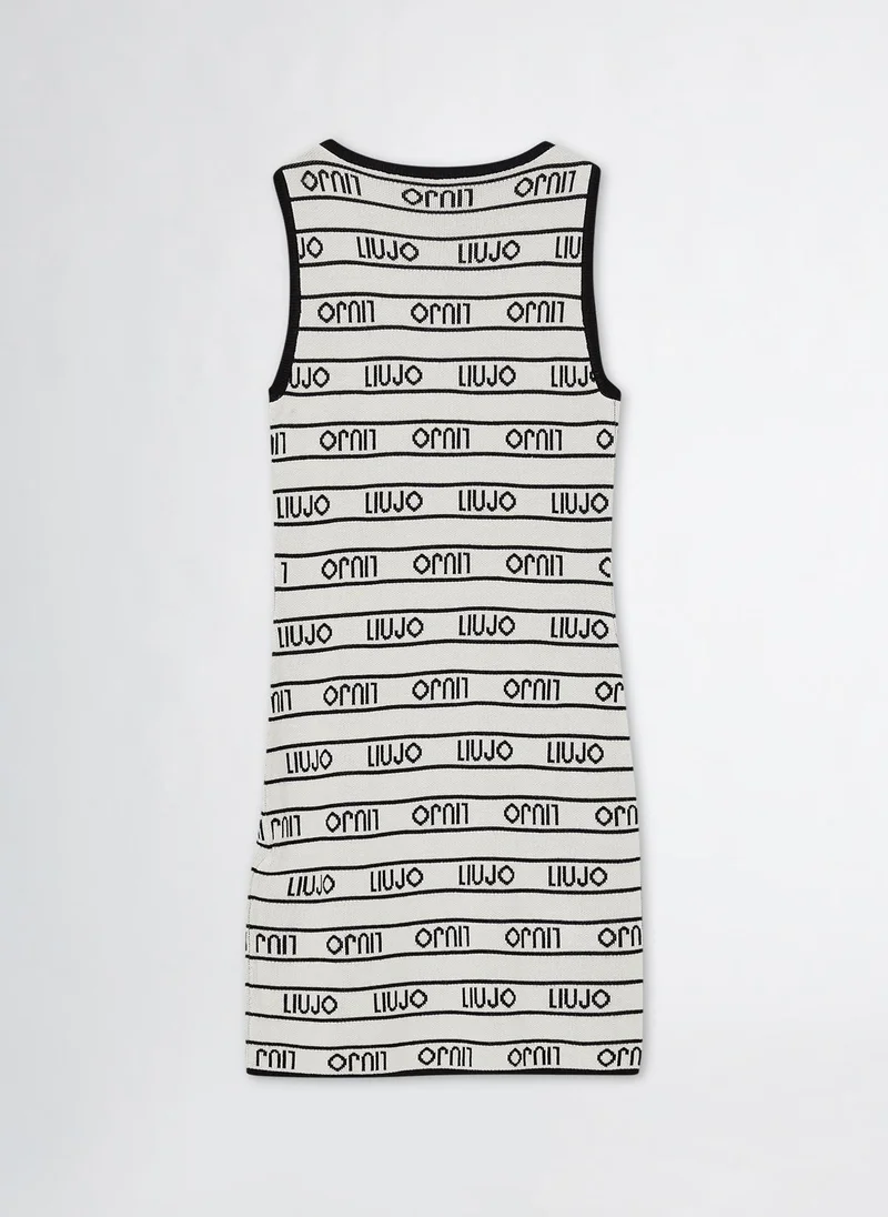 Liu Jo Striped Sleeveless Dress