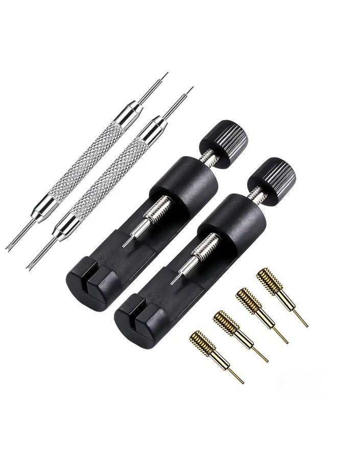 Olytop 2 Pack Watch Link Removal Kit, Watch Band Tool Repair Kit, Resizing Tool for Watch Bracelet Adjustment & Replacement, Pin Remover for Sizing Strap with Extra Replacement - Image 1
