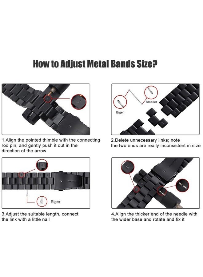 Olytop 2 Pack Watch Link Removal Kit, Watch Band Tool Repair Kit, Resizing Tool for Watch Bracelet Adjustment & Replacement, Pin Remover for Sizing Strap with Extra Replacement - Image 5
