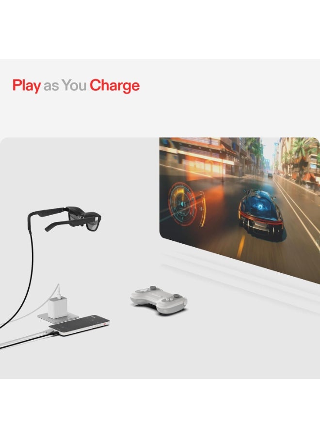 XREAL - XREALBeam Pro, The AR Glasses Spatial Computing Companion, 3D Cameras, Android 14, Supports All Google Play Store Apps, Multiple Spatial Experiences for Movies, TV and Gaming, FHD 1080p, 8GB+256GB - Image 1