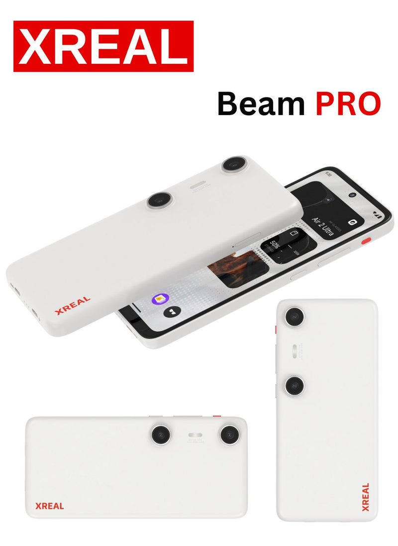 XREAL - XREAL Beam Pro, The AR Glasses Spatial Computing Companion, 3D Cameras, Android 14, Supports All Google Play Store apps, Multiple Spatial Experiences for Movies, TV and Gaming, FHD 1080p (8G+256G) - Image 1