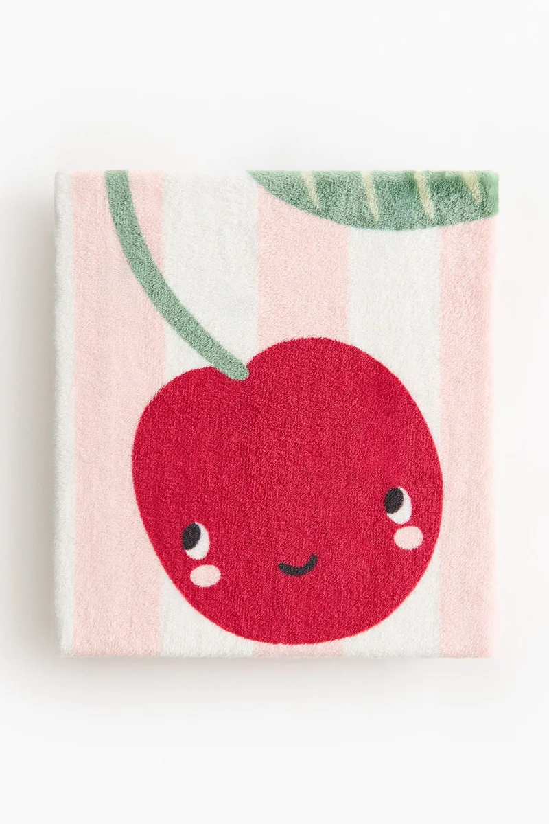 H&M Patterned fleece blanket