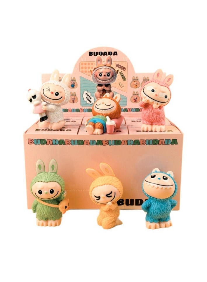 general Labubu series blind box, trendy play cute girl heart creative decoration table ornament for children, friends birthday holiday friends gifts - Image 1