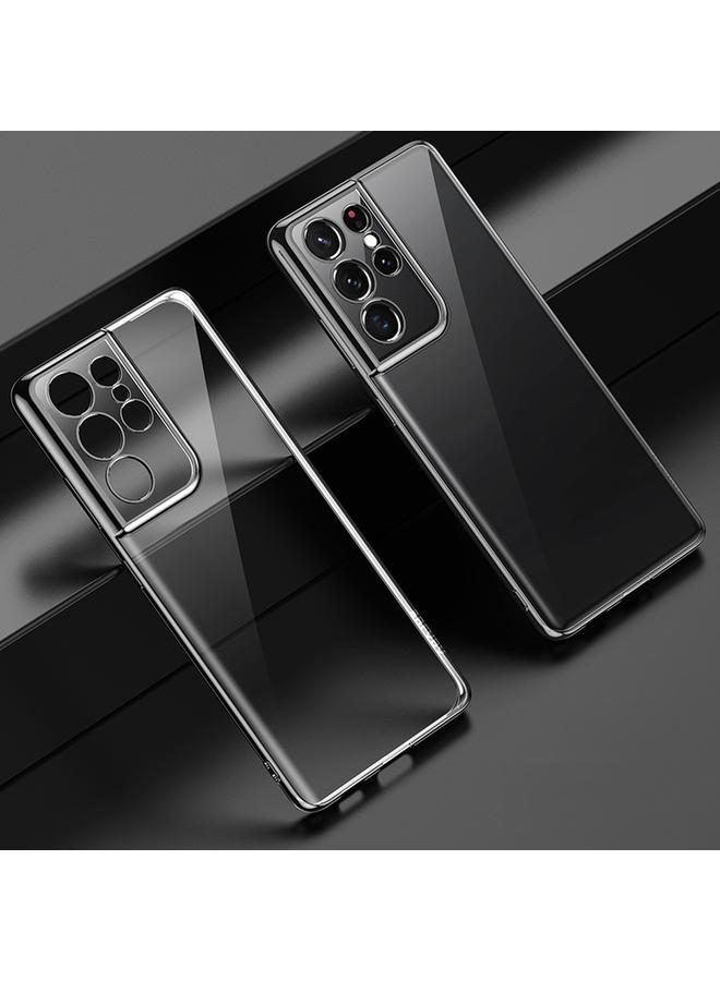 SULADA Case For Samsung Galaxy S21 Ultra 5G Shockproof Plating Silicone Transparent Protective Case - Image 1