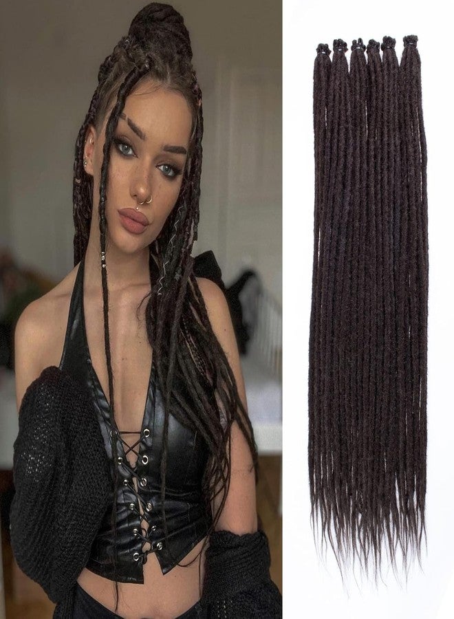 ريتزكارت وصلات شعر دريدلوك من ريتزكارت بطول 36 بوصة - 12 خصلة من شعر دريدلوك ناعم وطويل بلون طبيعي، وصلات شعر لوك مصنوعة يدويًا للرجال والنساء، قطع شعر متينة وخفيفة الوزن لإطلالة أنيقة، وصلات شعر دريدلوك صناعية (رقم 4) - Image 1