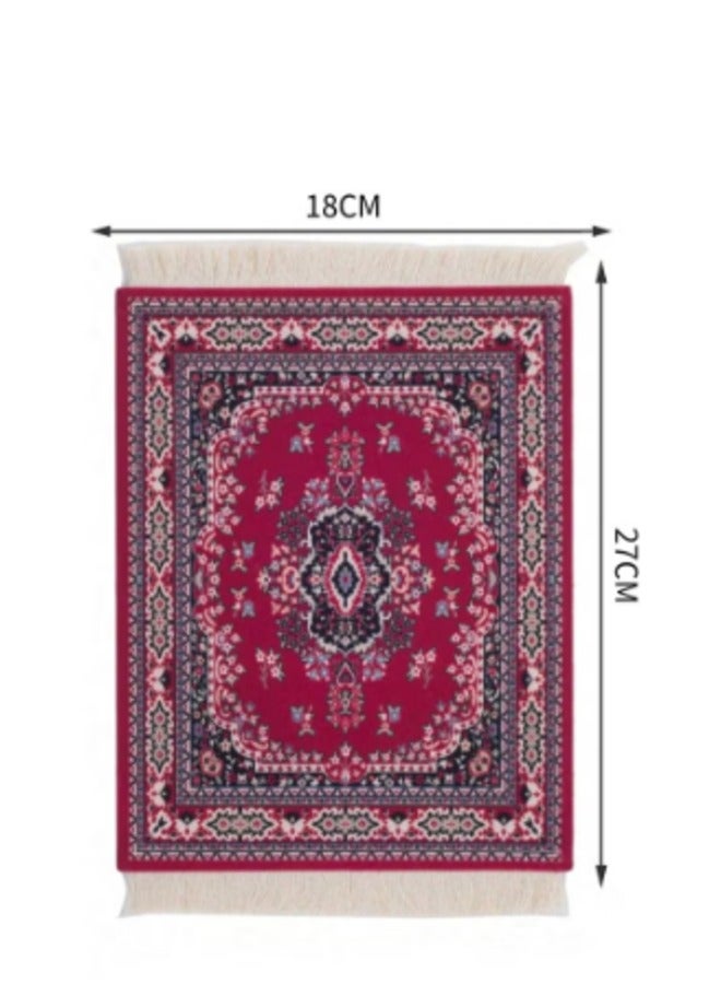 Mini Decorative Mat – Multi-Purpose Use – Oriental Rug Design – 27×18 cm
