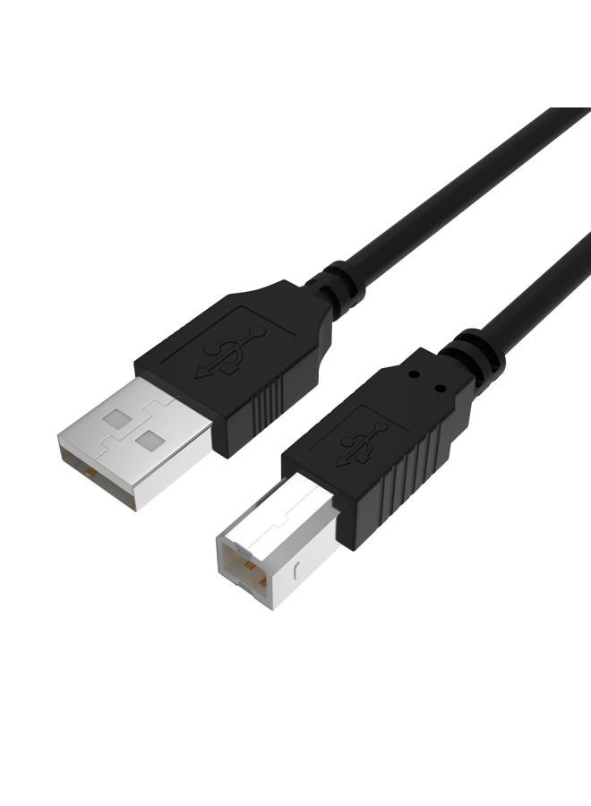 Arzweyk USB Printer Cable Cord to Computer Compatible with HP OfficeJet Pro 9025 9015 8740 8210 8020 8025 8035 7740 7110 6230 5740 5255 4650 4630 3830 250 200, Canon, Dell, Epson, Lexmark, Xerox, Samsung(5FT) - Image 1