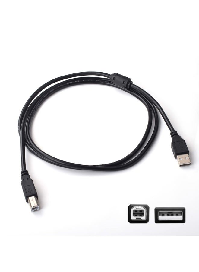 Arzweyk USB Printer Cable Cord to Computer Compatible with HP OfficeJet Pro 9025 9015 8740 8210 8020 8025 8035 7740 7110 6230 5740 5255 4650 4630 3830 250 200, Canon, Dell, Epson, Lexmark, Xerox, Samsung(5FT) - Image 2
