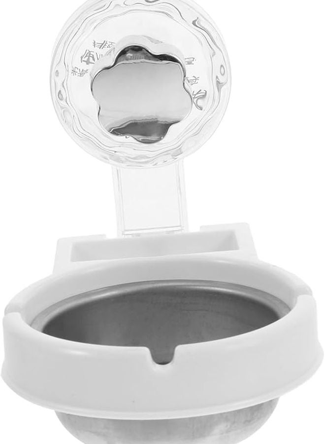 حاوية سجائر من الفولاذ المقاوم للصدأ مثبتة على الحائط مقاومة للرياح مضادة للصدأ مدمجة توفير للمساحة - Image 1