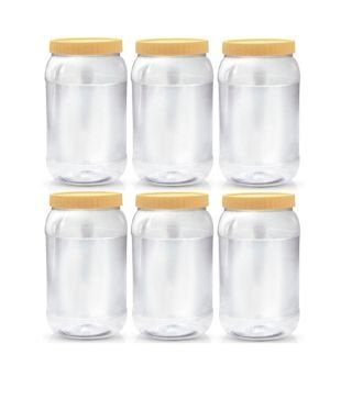 Sunpet NoSPL2000 Polyurethane Container Set - 6 Pcs, Clear, Yellow - Image 3