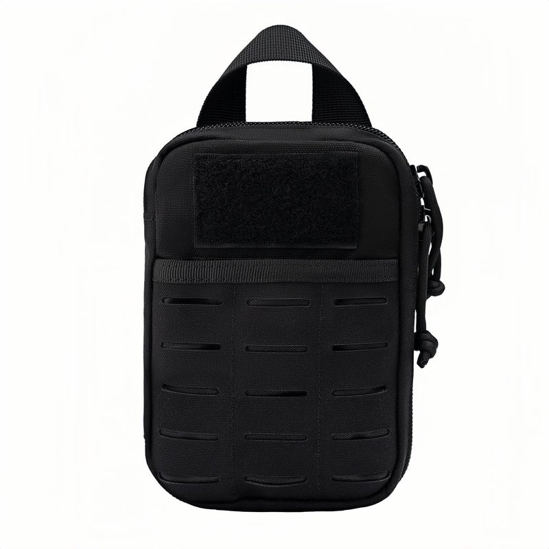 Dotacty Mini Pocket Organizer for Men EDC Gear Storage Pouch Belt/MOLLE-Compatible 6" x 4" x 1.5" Micro Nylon Bag for Multitools Flashlight Knife Pen Field Notebook (Black, 6" x 4" x 1.5") - Image 5