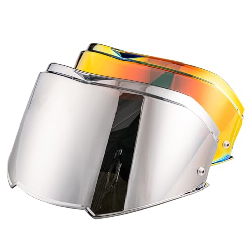 VCOROS Helmet Visor For Valiant II Helmet Visor Unisex-Adult Flip Up Helmets Replacement Helmet Shield (Chrome Silver) - Image 5