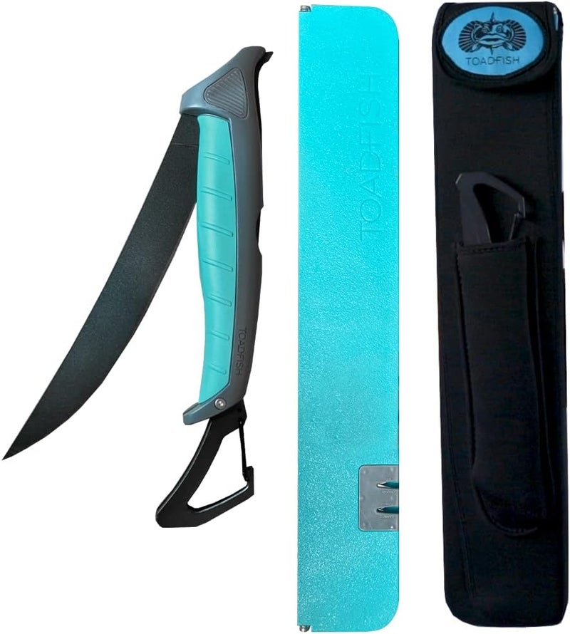 Toadfish XL Stowaway Fillet System, 8.5" Folding Fillet Knife, XL Folding Cutting Board… - Image 1
