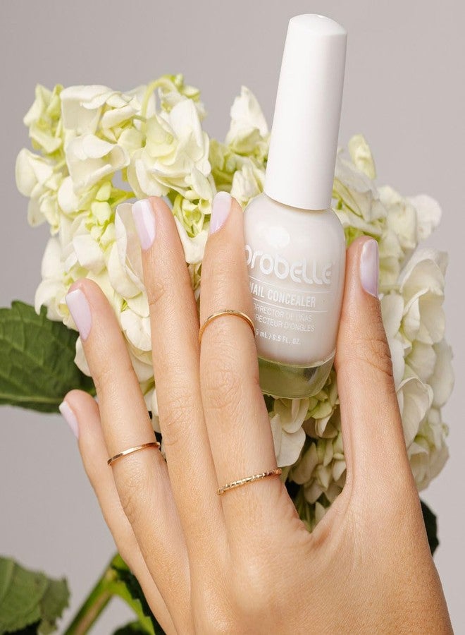 Probelle Illuminating Nail Concealer, Sheer Long Lasting Brightening Nail Polish for yellowing discolored nails, perfect finish for damaged nails with imperfections, Vegan, Gluten Free, Moonlight Glow - Image 3