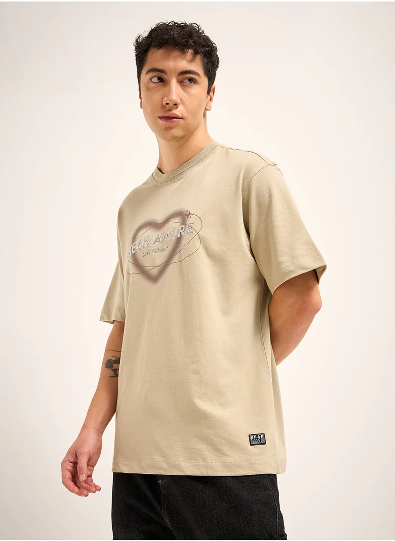 THE BEAR HOUSE Men’s Cotton T-Shirt – Soft, Breathable & Comfortable, Perfect for Casual Wear, Ideal for Everyday & Summer Wear
