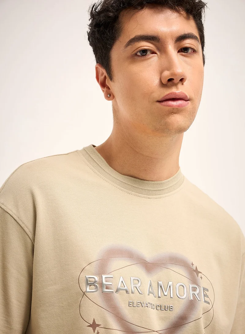 THE BEAR HOUSE Men’s Cotton T-Shirt – Soft, Breathable & Comfortable, Perfect for Casual Wear, Ideal for Everyday & Summer Wear