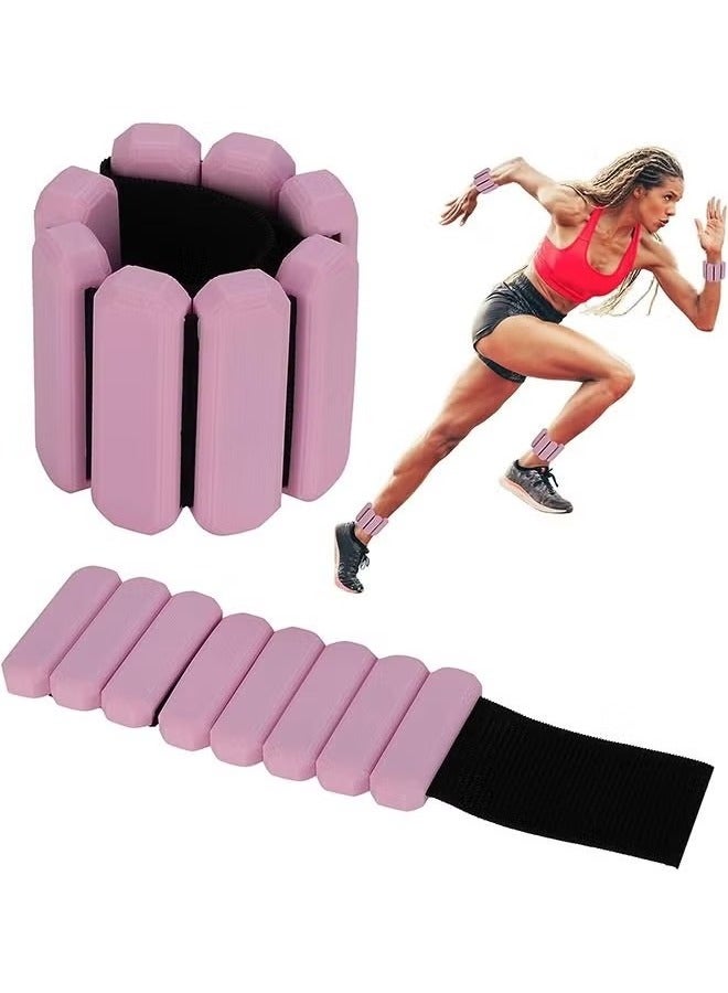 Bukela Adjustable Wearable Wrist and Ankle Weight, 2pcs (1lb Each) Weight-Bearing Wristband Bangles Bracelet for Women Men Kids Home Gym Office Fitness such as Yoga, Pilates, Running, Hiking, boxing, Aerobics  - Image 1