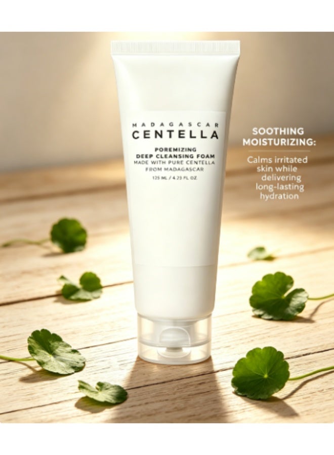 SKIN Madagascar Centella Poremizing Deep Cleansing Foam 4.22 fl.oz, 125ml, Remove Pore-Clogging Debris white - Image 2