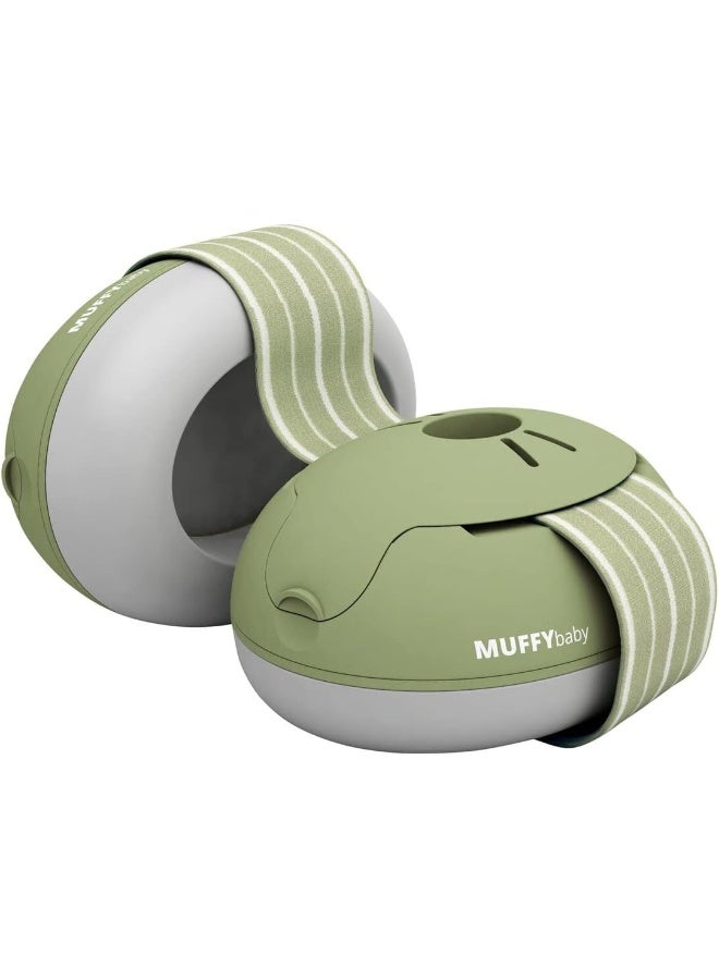 ALPINE HEARING PROTECTION Alpine Muffy Baby Ear Protection for Babies and Toddlers up to 36 Months - CE & ANSI Certified - Noise Reduction Earmuffs - Comfortable Baby Headphones Against Hearing Damage & Improves Sleep - Green - Image 1