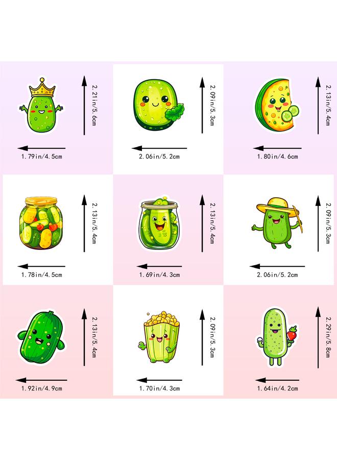 Bluejw 51 Pickled Cucumber Pickle Stickers Fun Pickled Cucumber Graffiti Stickers - Image 4