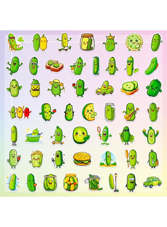 Bluejw 51 Pickled Cucumber Pickle Stickers Fun Pickled Cucumber Graffiti Stickers - Image 3