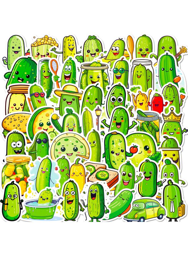 Bluejw 51 Pickled Cucumber Pickle Stickers Fun Pickled Cucumber Graffiti Stickers - Image 2