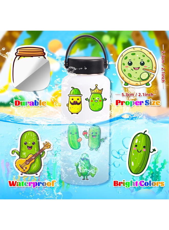 Bluejw 51 Pickled Cucumber Pickle Stickers Fun Pickled Cucumber Graffiti Stickers - Image 5