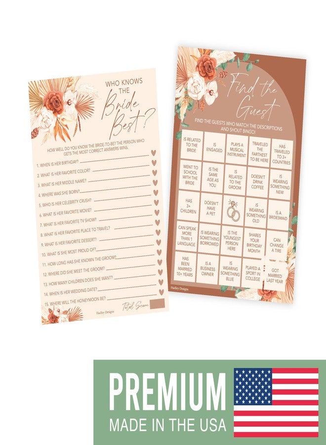 Hadley Designs 20 Boho Hilarious Bridal Shower Games For 20 Guests - Couples Wedding Shower Games, Games For Bridal Shower Bingo Game, Who Knows The Bride Best Bridal Shower Game... - Image 5