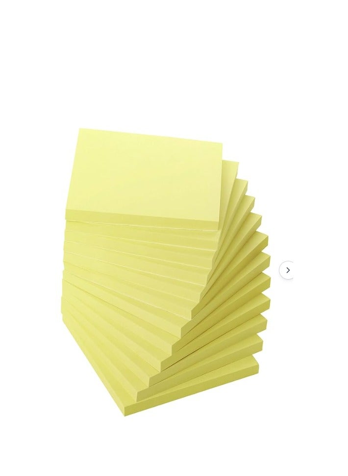 Deli 24 Sticky Notes, 3”x3”,  (76mmx76mm)24 Pads, Pastel Yellow Colors Sticky Notes, Sticky Note, Self-Stick Note Pads, Sticky Pads Sticky Notes Aesthetic, Colorful Sticky Notes, Sticky Notes Bulk Sticky Notes - Image 3