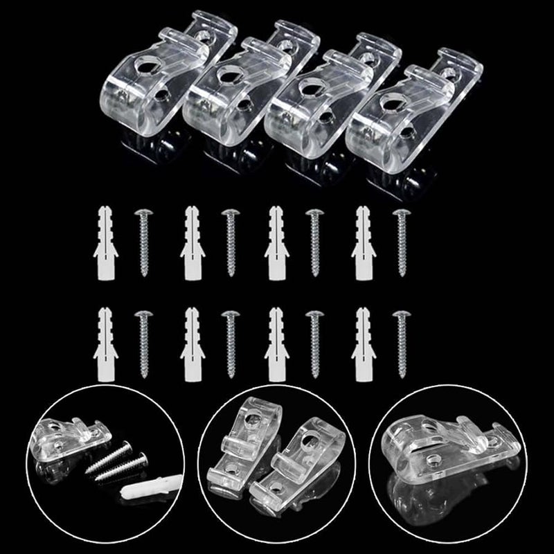 مشابك عمياء لسلامة الأطفال 4 قطع للستائر الرومانية العمودية - Image 5