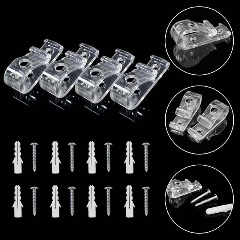 مشابك عمياء لسلامة الأطفال 4 قطع للستائر الرومانية العمودية - Image 4