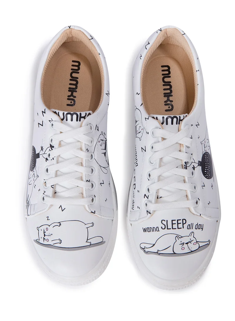 Mumka Sleepy Cat Sleepy Cat Sneakers for Women | Best Price UAE