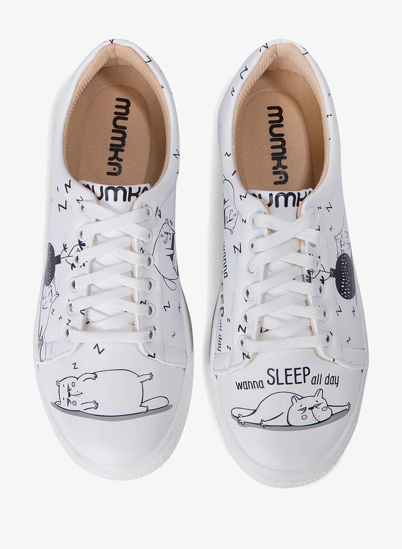 Mumka Sleepy Cat Sleepy Cat Sneakers for Women | Best Price UAE