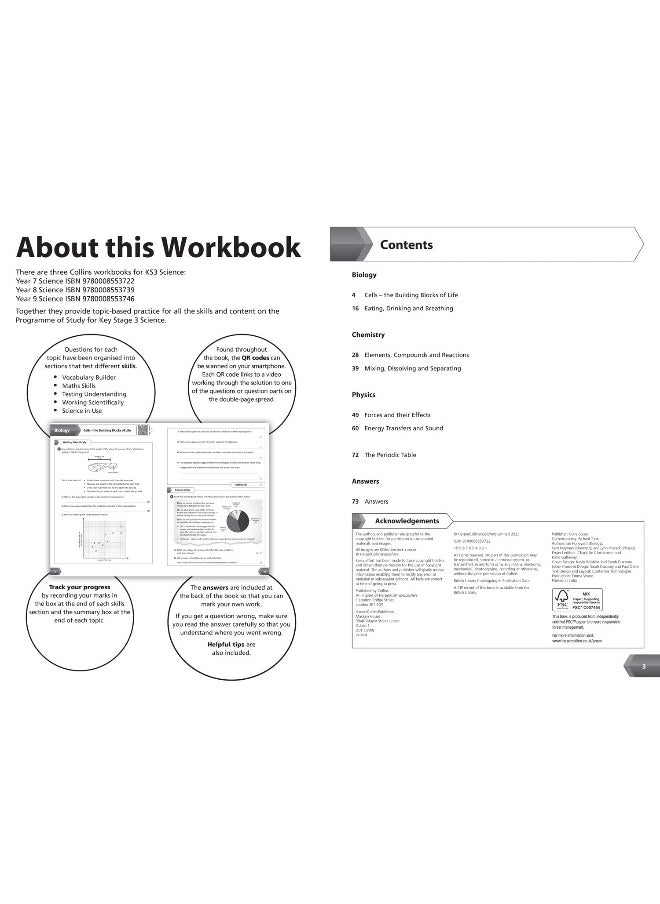 KS3 Science Year 7 Workbook: Practice questions covering all KS3 Science Year 7 curriculum topics  - Image 3
