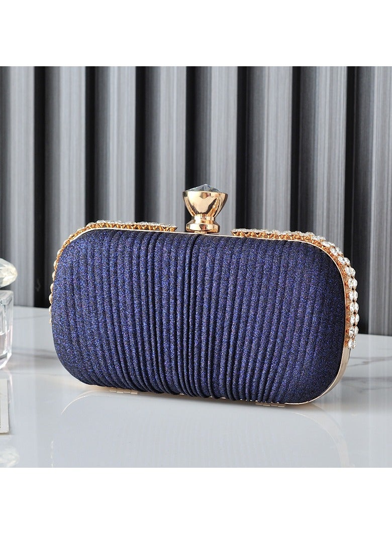 Miluraining Women Clutch Bag Evening Bag Purse with rhinestone diamond decoration decoration Small Crossbody Bag Handbag Shoulder Bag Satchel Bags Suitable for Party Prom Wedding - Image 1