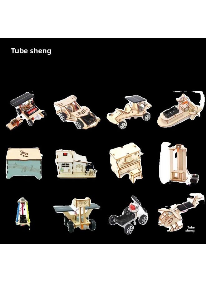 null - Primary School Students Science Experiment Set DIY Homemade Handmade Invention Kidsren's Physics Materials Teaching Aids Science And Technology Small Production-Specifications:Primary School 9-piece Set B - Image 1