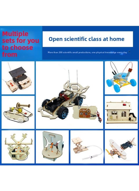 Primary School Students Science Experiment Set DIY Homemade Handmade Invention Kidsren's Physics Materials Teaching Aids Science And Technology Small Production-Specifications:Primary School 9-piece Set B