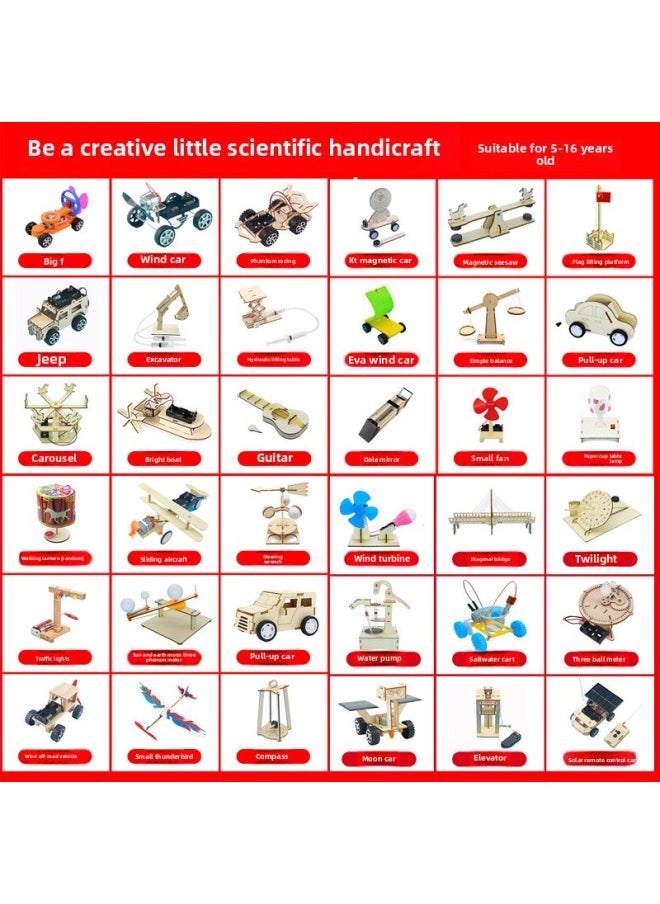 null - Primary School Students Science Experiment Set DIY Homemade Handmade Invention Kidsren's Physics Materials Teaching Aids Science And Technology Small Production-Specifications:Primary School 9-piece Set B - Image 1
