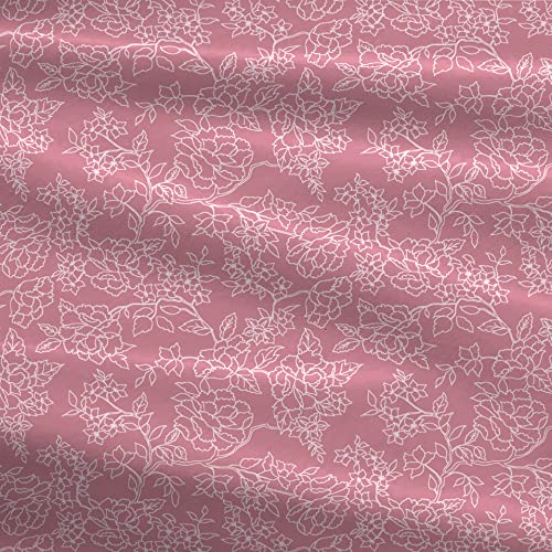 Mytrident Urban Comfort Bedsheet for Double Bed, 144 TC, 100% Cotton Bedsheet with 2 Pillow Covers, Queen Size 228 cm x 254 cm, Juliet Pink - Image 4