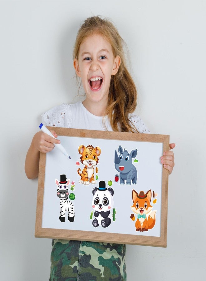 T-Antrix 42 Sheets Make Your Own Ocean&Safari Animals Stickers Make A Face Stickers for Kids Toddlers with 14 Designs DIY Craft Stickers Kids Party Favor Supplies Crafts - Image 5