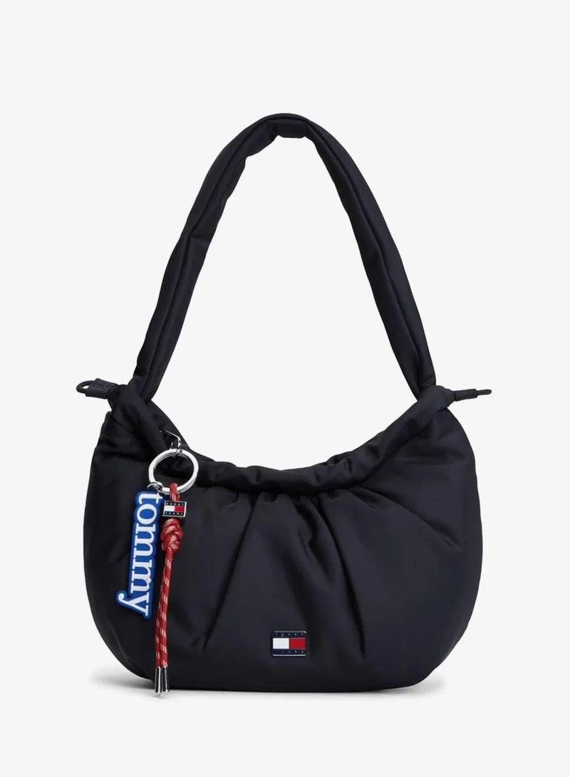 Multi Charm Drawstring Shoulder Bag