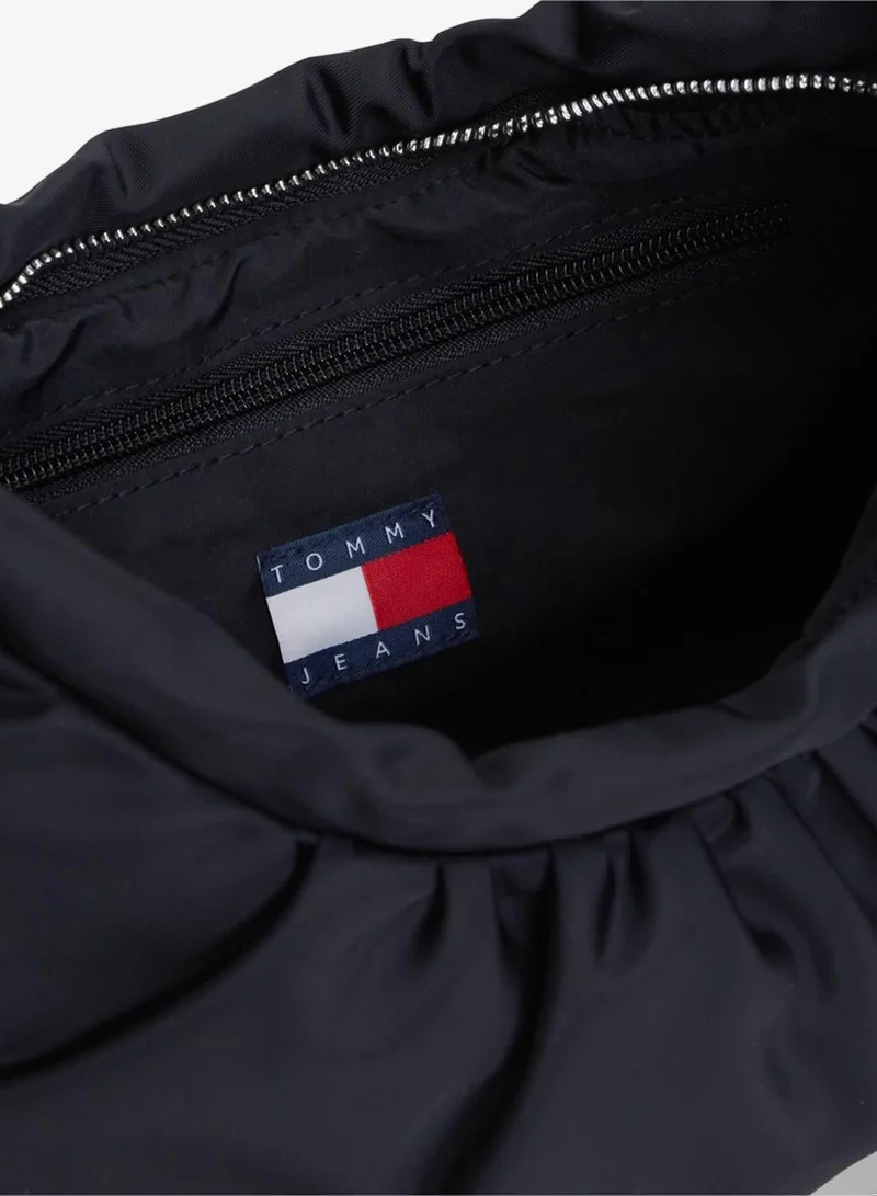 Tommy Jeans Black Multi Charm Drawstring Shoulder Bag for Women | Best Price UAE