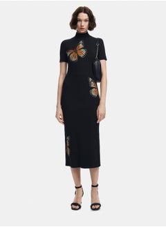 DESIGUAL Slim midi butterfly dress  - Image 1
