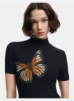 DESIGUAL Slim midi butterfly dress  - Image 5